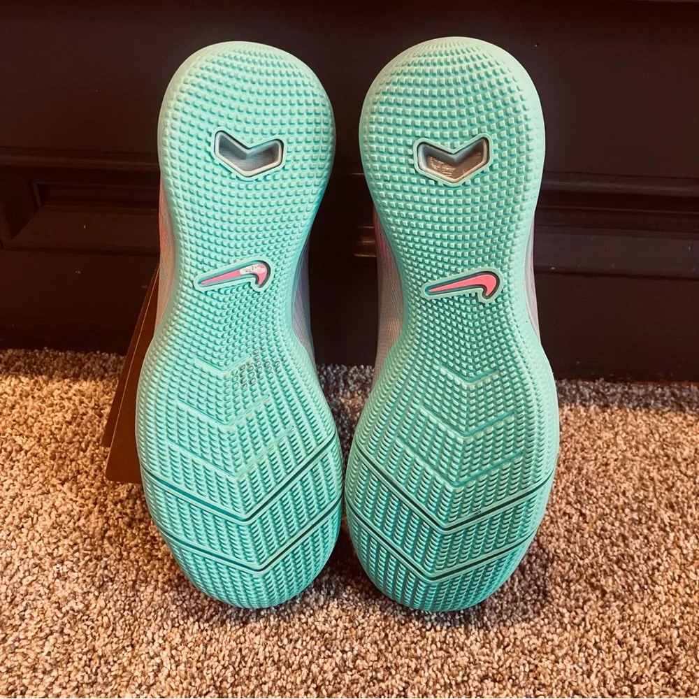 Nike Zoom Mercurial‎ Superfly Academy 10 Indoor Soccer Shoes SZ 4 Prism Pack NWT - Picture 6 of 9